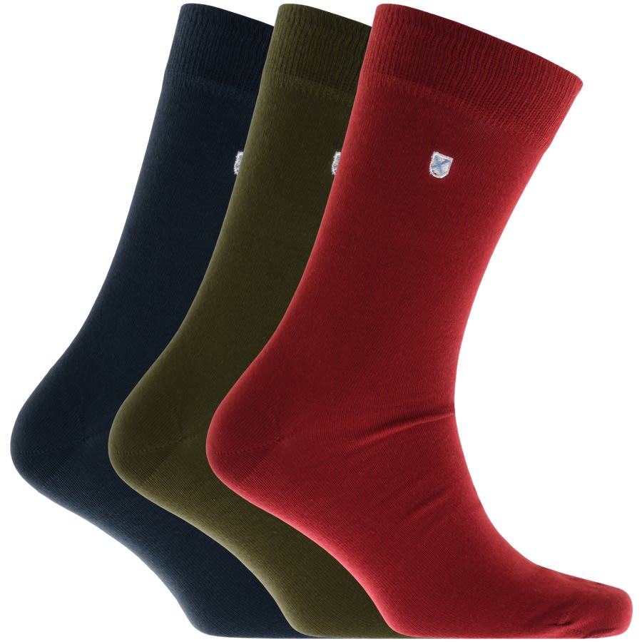 Alternative Image for ProductBarbour Triple Pack Socks Mix1